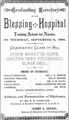 Blessing Hospital Graduating Exercise First nursing school graduation in late 1800s was spectacle