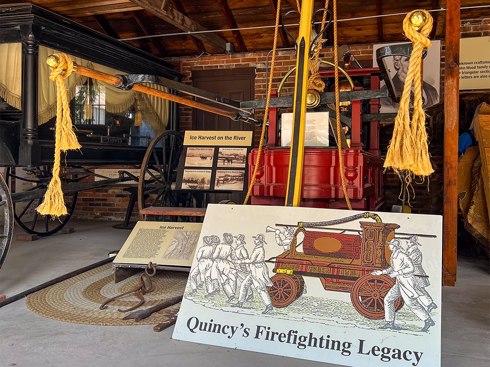 The city's 1840 fire pumper.