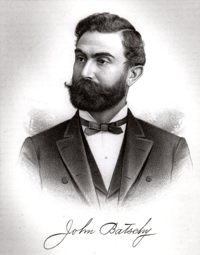 An undated illustration of John Batschy.