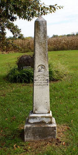 Richard Wilton's tombstone.