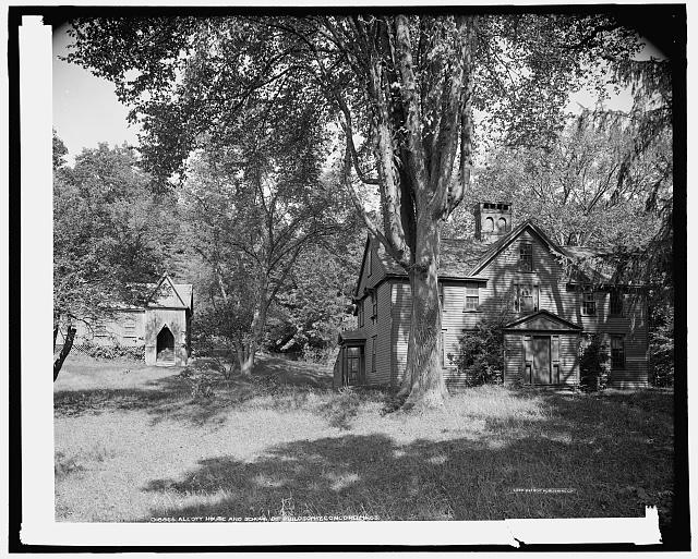 This picture shows Orchard House in Concord Massachusetts where the Concord School
of Philosophy began. Emery rented the house from Bronson Alcott and lived there with his family while in law school at Harvard. (Courtesy of the Library of Congress.)