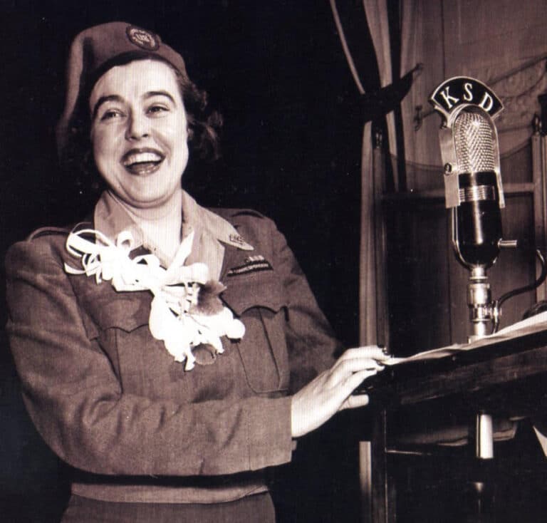 St. Louis Post Dispatch Reporter, Virginia Irwin, Gets into Berlin.”