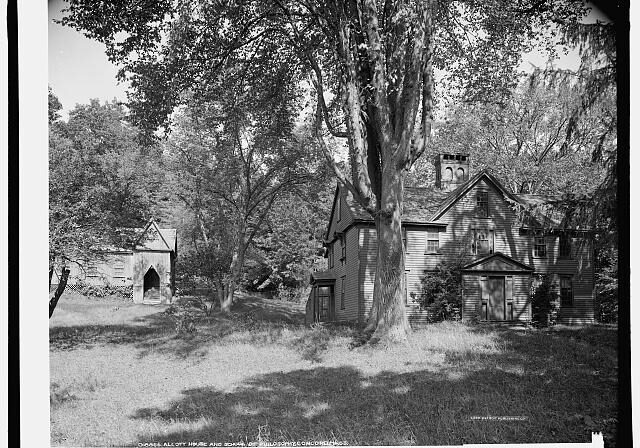 This picture shows Orchard House in Concord Massachusetts where the Concord School
of Philosophy began. Emery rented the house from Bronson Alcott and lived there with his family while in law school at Harvard. (Courtesy of the Library of Congress.)